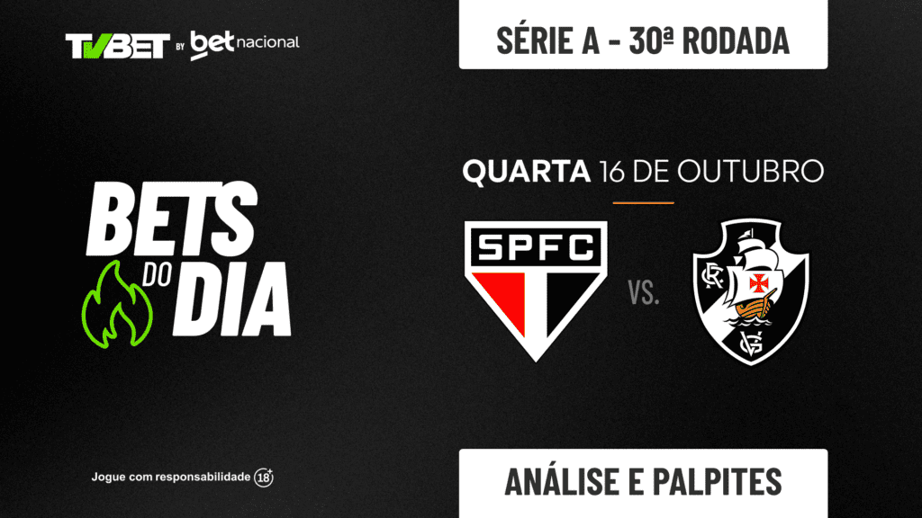 Palpite São Paulo x Vasco  &#8211; Campeonato Brasileiro Série A (16/10)