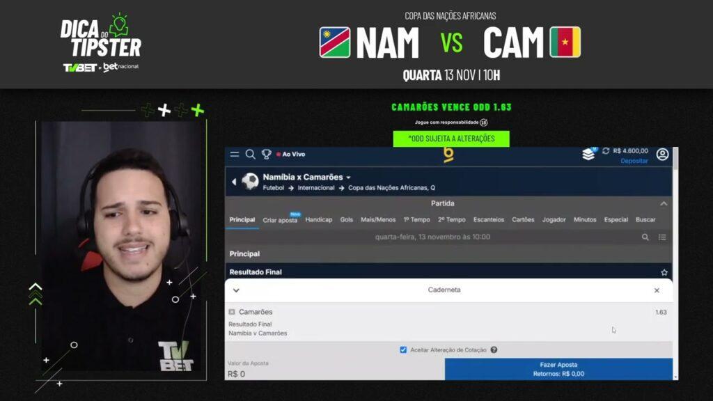 Namíbia x Camarões: Dica de Aposta + Bilhete Pronto