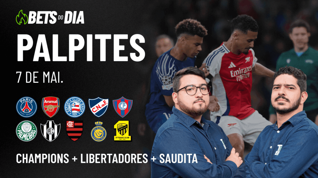 Apostas Imperdíveis: Análises + Palpites para os jogos desta quarta-feira (07/05)