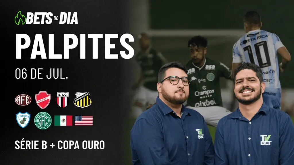 Apostas Imperdíveis: Análises + Palpites para os jogos deste domingo (06/07)