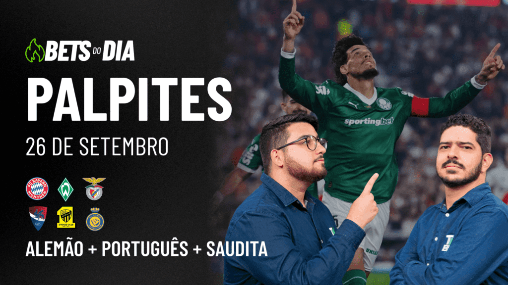 Apostas Imperdíveis: Análises + Palpites para os jogos desta sexta-feira (26/09)