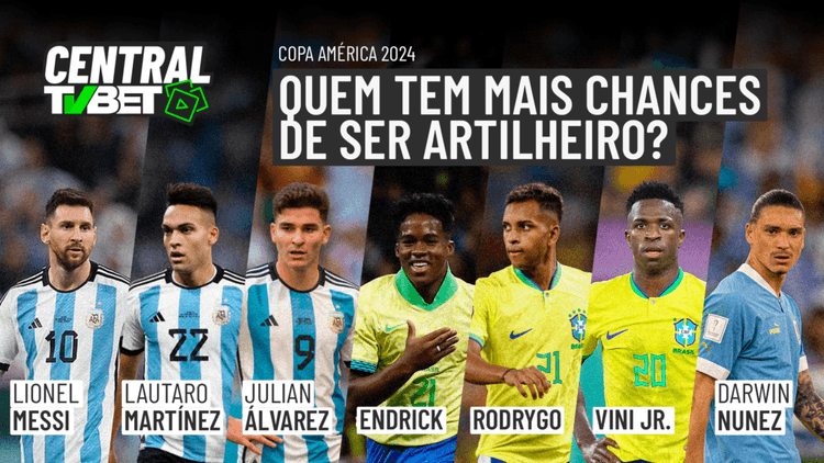 Central TVBet – E os artilheiros da Copa América 2024?