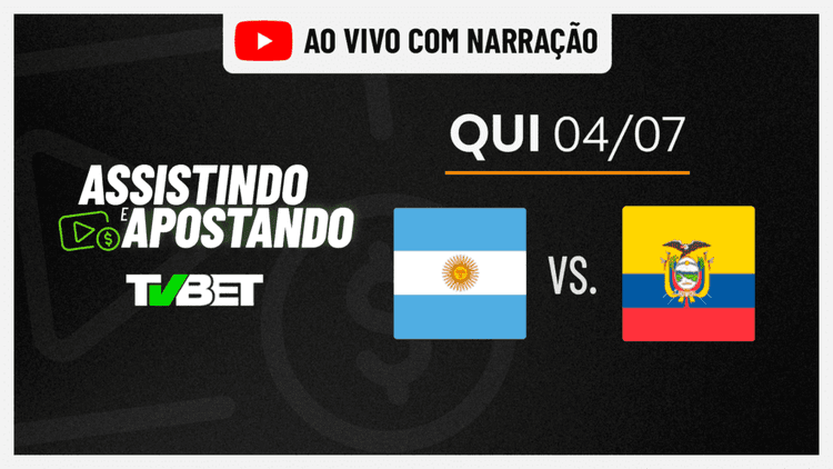 Argentina x Equador AO VIVO &#8211; Copa América (04/07)