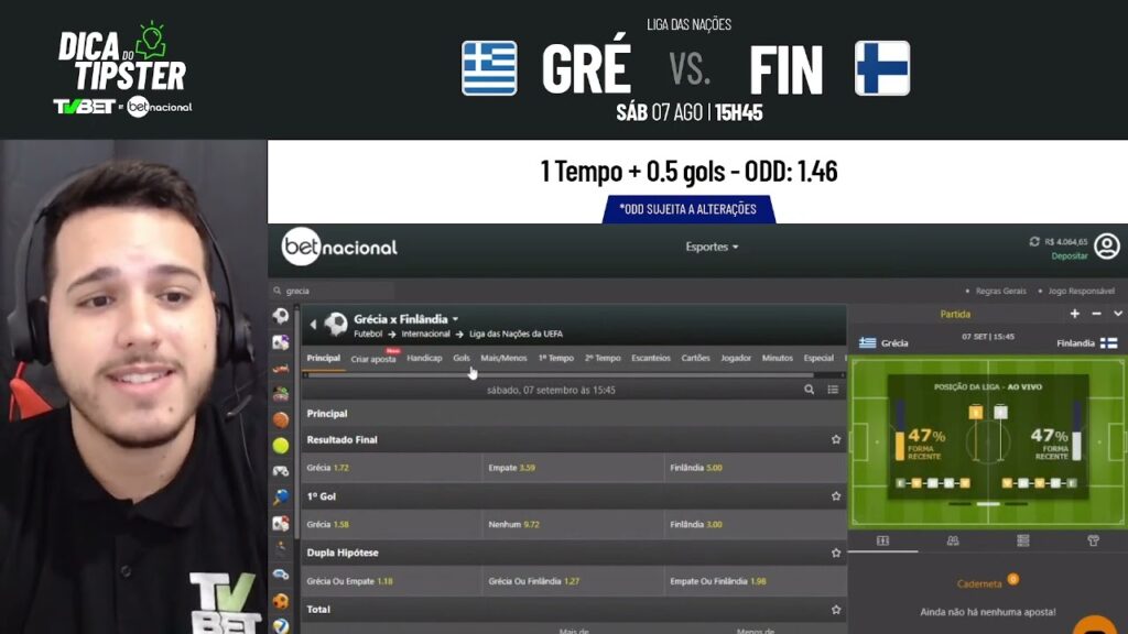 Dica do Tipster Grécia x Finlândia &#8211; Liga das Nações (07/09)