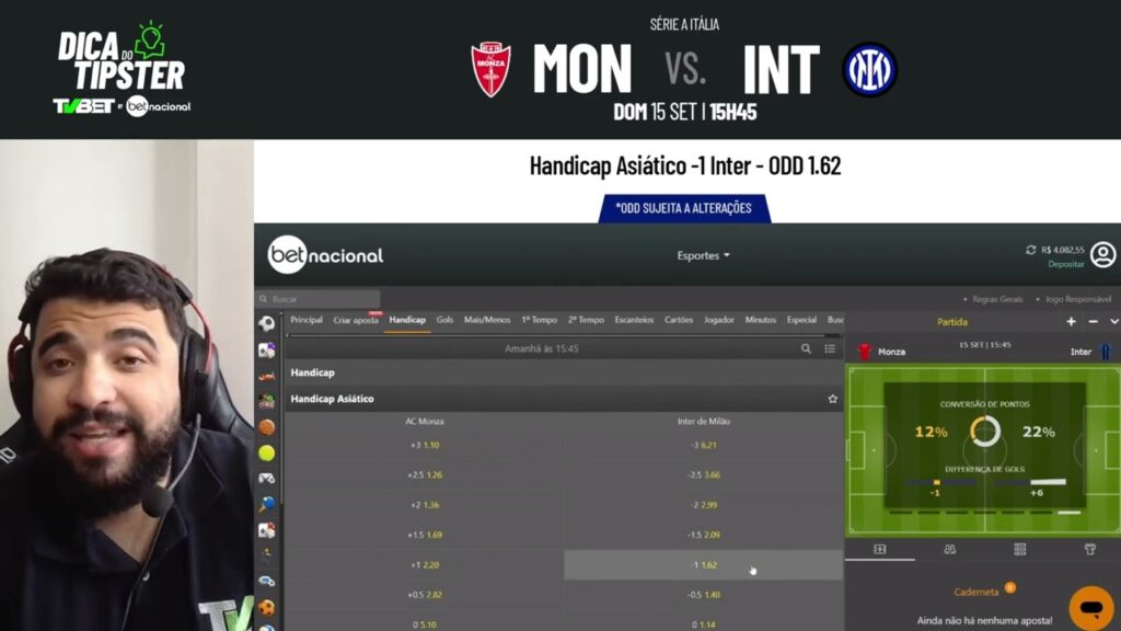 Dica do Tipster Monza x Inter &#8211; Campeonato Italiano (15/09)