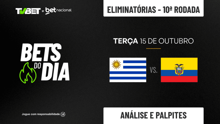 Palpite Uruguai x Equador &#8211; Eliminatórias da Copa do Mundo (15/10)