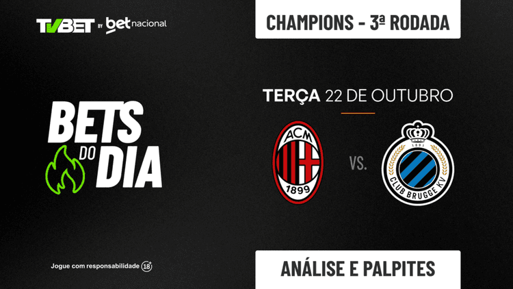 Palpite Milan x Club Brugge &#8211; Liga dos Campeões (22/10)