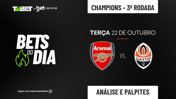 Palpite Arsenal x Shakhtar Donetsk &#8211; Liga dos Campeões (22/10)