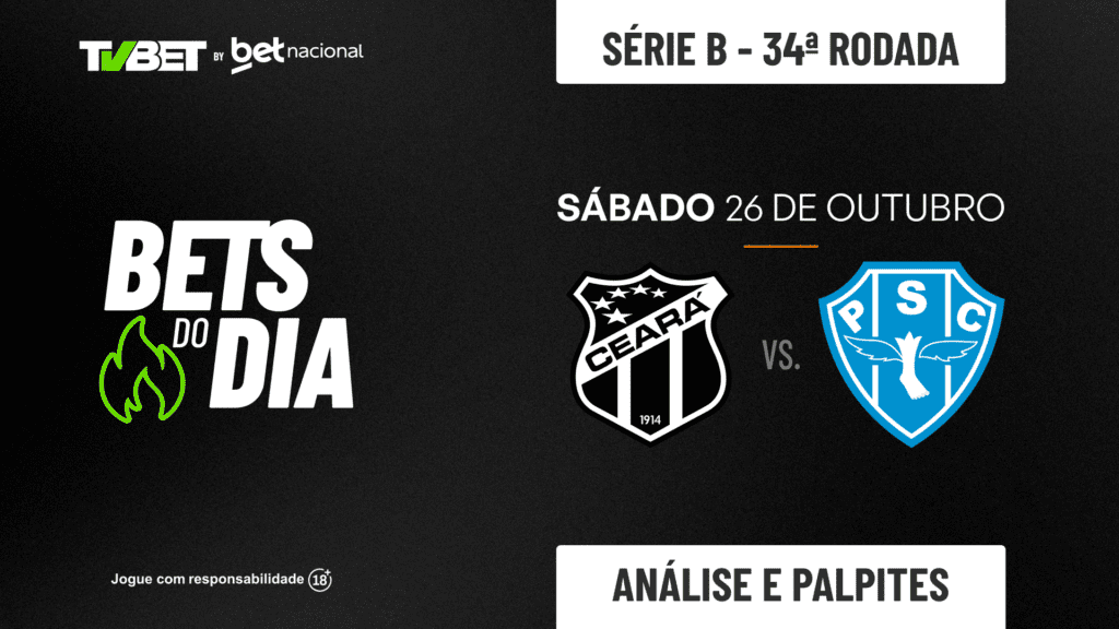 Palpite Ceará x Paysandu &#8211; Brasileirão Série B (26/10)