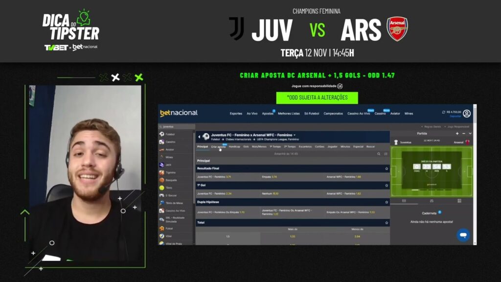Juventus x Arsenal: Dica de Aposta + Bilhete Pronto