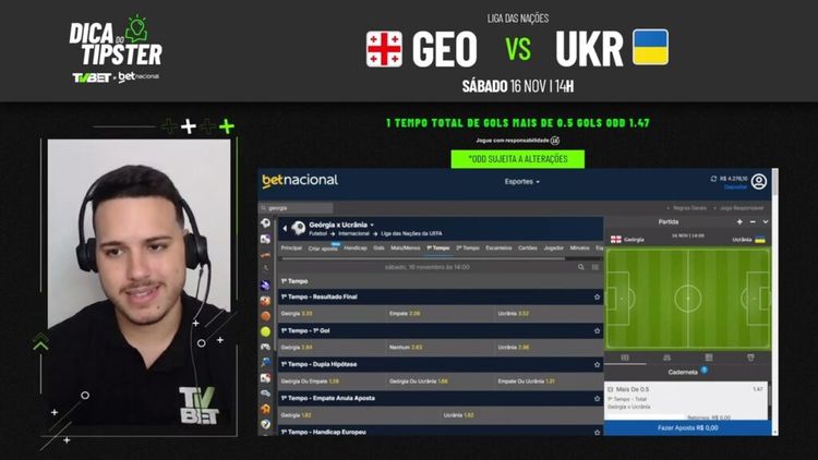 Geórgia x Ucrânia: Dica de Aposta + Bilhete Pronto