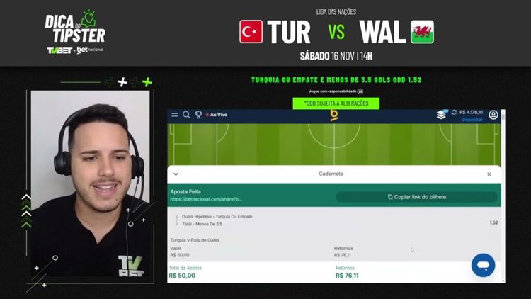 Turquia x País de Gales: Dica de Aposta + Bilhete Pronto
