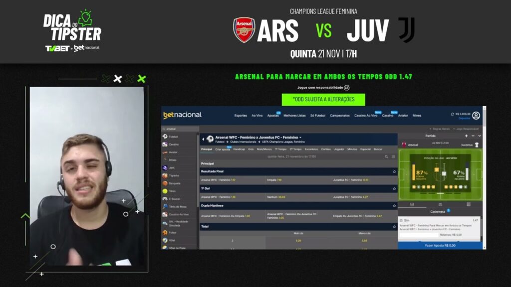 Arsenal x Juventus: Dica de Aposta + Bilhete Pronto