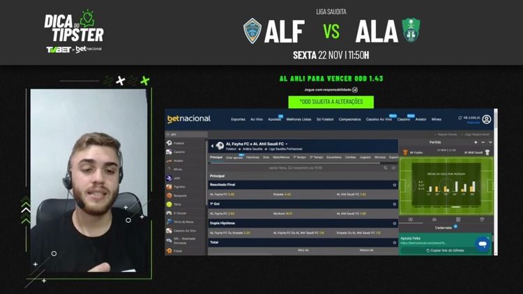 Al-Fayha x AL-Ahli: Dica de Aposta + Bilhete Pronto