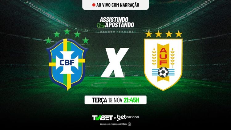 Brasil x Uruguai AO VIVO &#8211; Eliminatórias da Copa do Mundo (19/11)