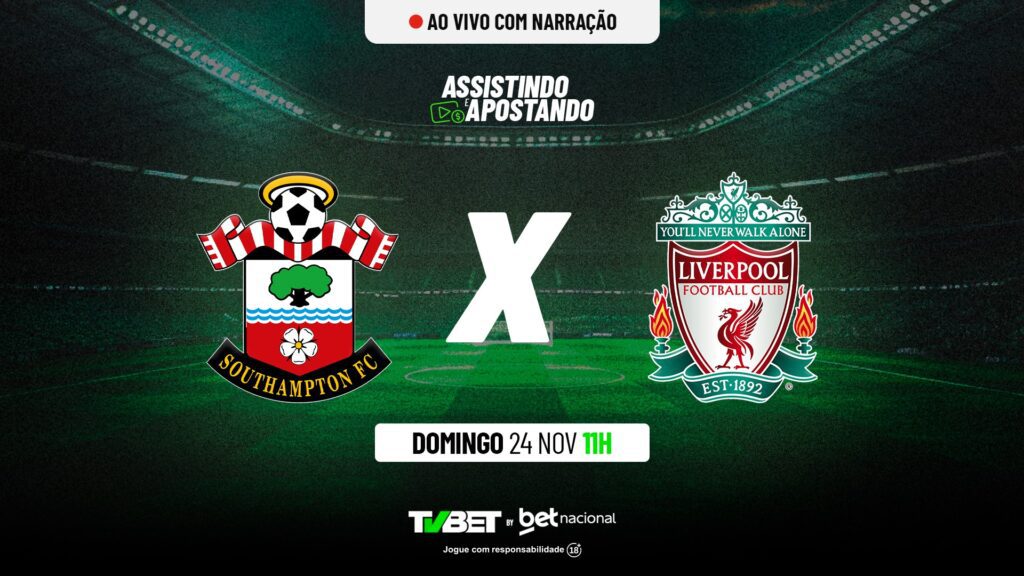 Southampton x Liverpool AO VIVO &#8211; Premier League (24/11)