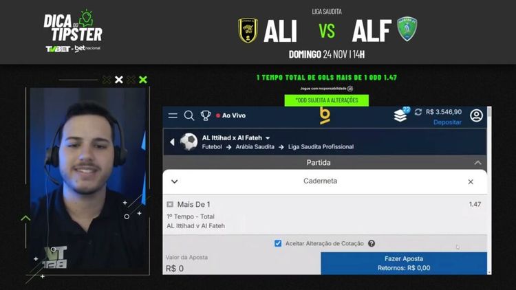 Al-Ittihad x Al-Fateh: Dica de Aposta + Bilhete Pronto