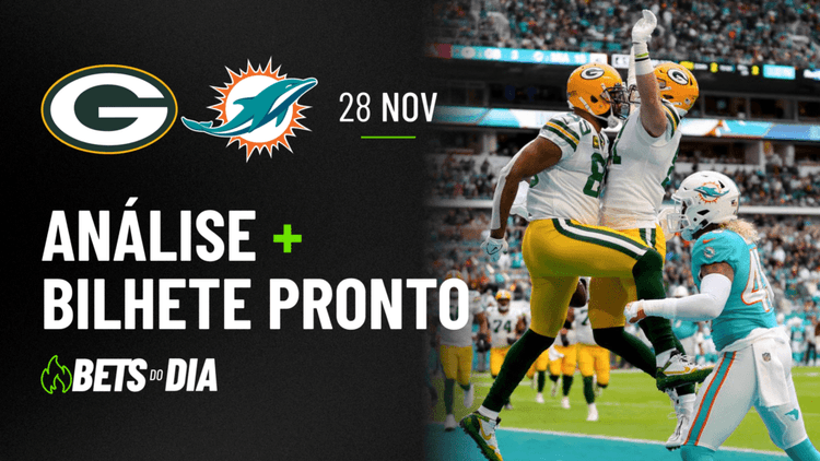Sugestão de Aposta Essencial para Packers x Dolphins | Bilhete para 28/11