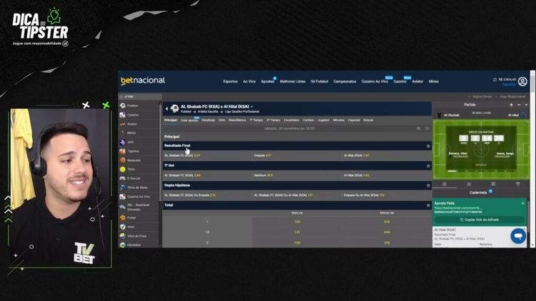 Al-Shabab x Al-Hilal: Dica de Aposta + Bilhete Pronto