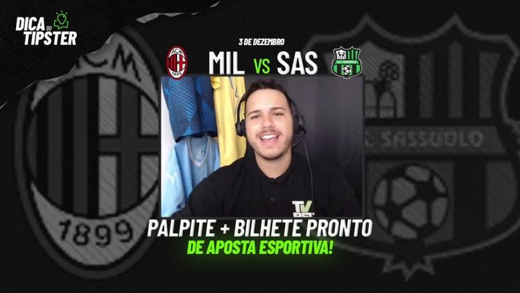Milan x Sassuolo: Dica de Aposta + Bilhete Pronto