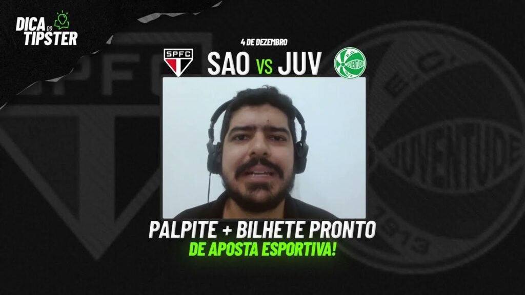 São Paulo x Juventude: Dica de Aposta + Bilhete Pronto