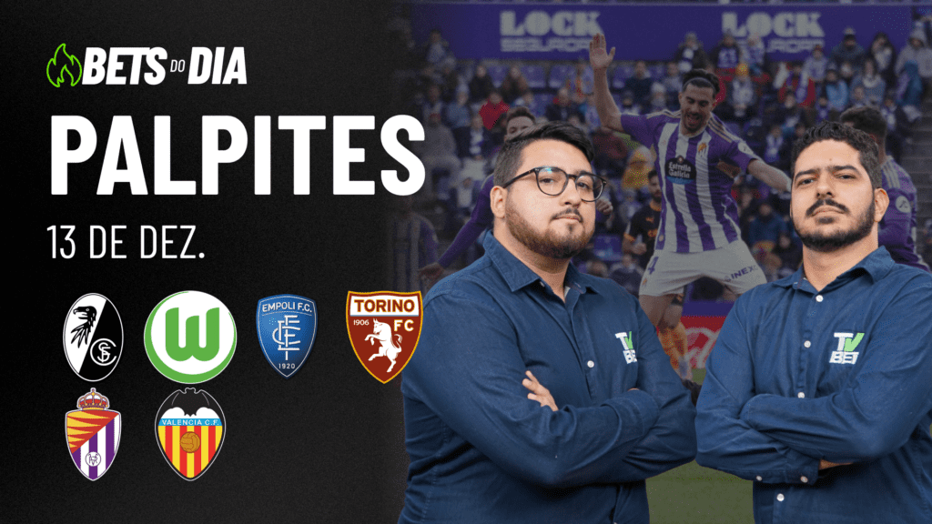 APOSTAS IMPERDÍVEÍS: PALPITES + BILHETES PRONTOS PARA OS JOGOS DESTA SEXTA-FEIRA (13/12)