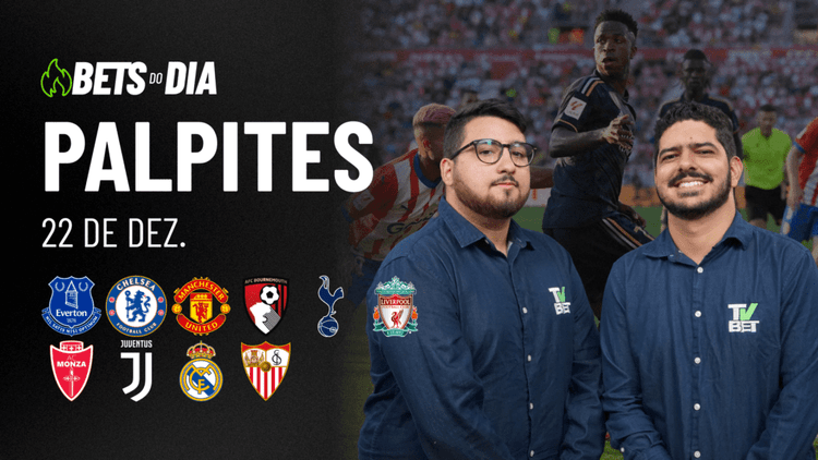 Apostas Imperdíveis: Palpites + Bilhetes Prontos para os jogos deste domingo (22/12)