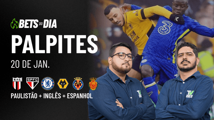 Apostas Imperdíveis: Análises + Palpites para os jogos desta segunda-feira (20/01)