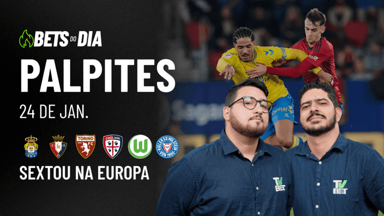 Apostas Imperdíveis: Análises + Palpites para os jogos desta sexta-feira (24/01)