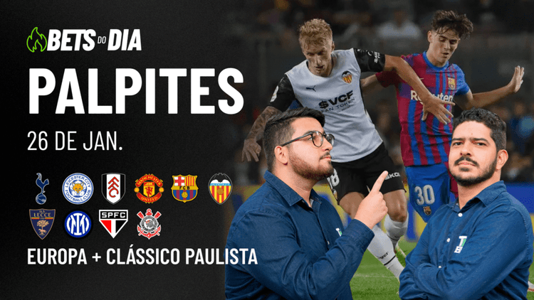 Apostas Imperdíveis: Análises + Palpites para os jogos deste domingo (26/01)