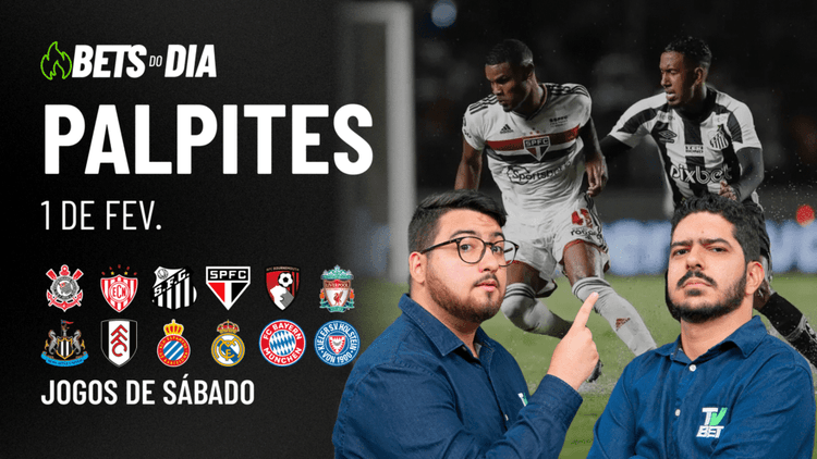 Apostas Imperdíveis: Análises + Palpites para os jogos deste sábado (01/02)