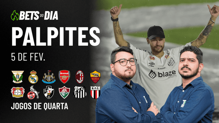 Apostas Imperdíveis: Análises + Palpites para os jogos desta quarta-feira  (05/02)