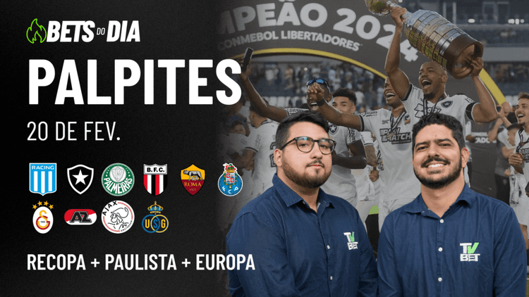 Apostas Imperdíveis: Análises + Palpites para os jogos desta quinta-feira (20/02)