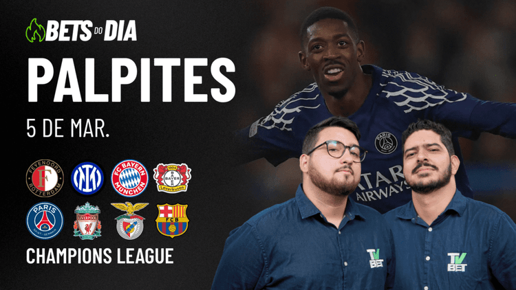 Apostas Imperdíveis: Análises + Palpites para os jogos desta quarta-feira (05/03)