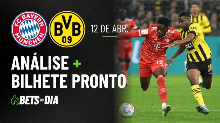 Destaque de Aposta para Bayern de Munique x Borussia Dortmund