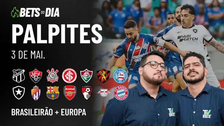 Apostas Imperdíveis: Análises + Palpites para os jogos deste sábado (03/05)