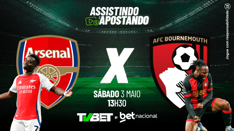 Arsenal x Bournemouth AO VIVO | Premier League