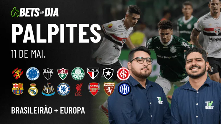 Apostas Imperdíveis: Análises + Palpites para os jogos deste domingo (11/05)