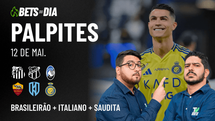 Apostas Imperdíveis: Análises + Palpites para os jogos desta segunda-feira (12/05)