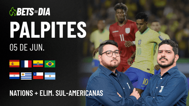 Apostas Imperdíveis: Análises + Palpites para os jogos desta quinta-feira (05/06)
