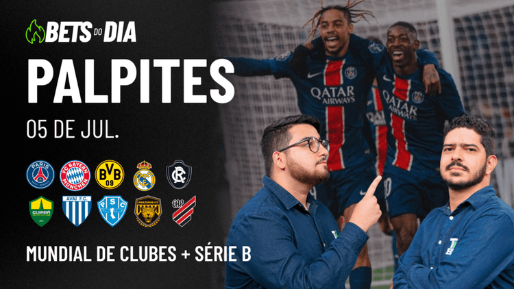 Apostas Imperdíveis: Análises + Palpites para os jogos deste sábado (05/07)