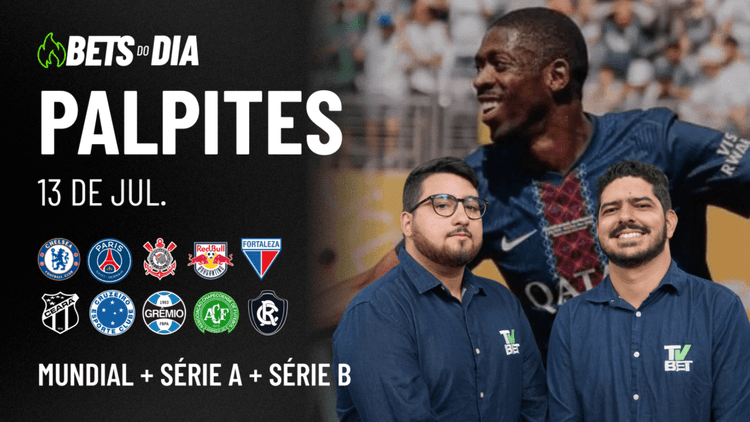 Apostas Imperdíveis: Análises + Palpites para os jogos deste domingo (13/07)