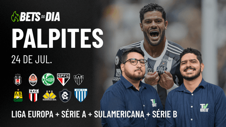 Apostas Imperdíveis: Análises + Palpites para os jogos desta quinta-feira (24/07)