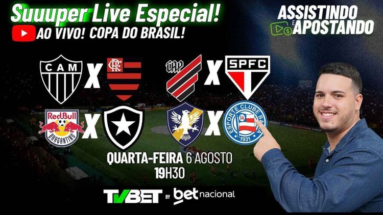 AO VIVO: Apostando ao vivo! Copa do Brasil!
