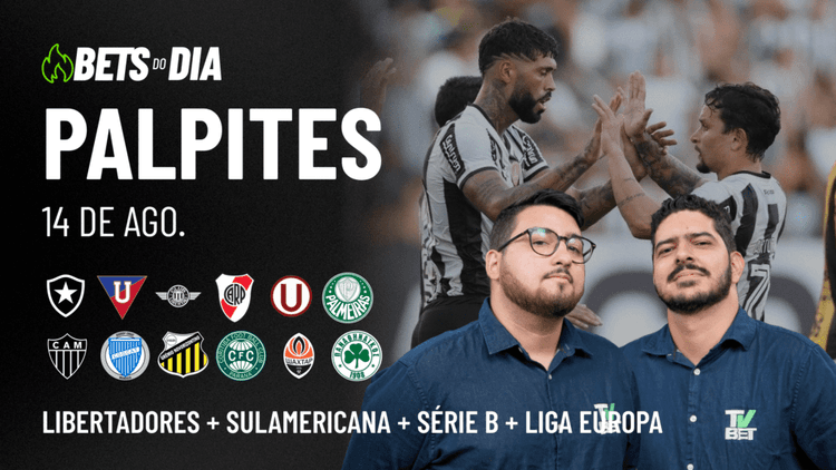 Apostas Imperdíveis: Análises + Palpites para os jogos desta quinta-feira (14/08)