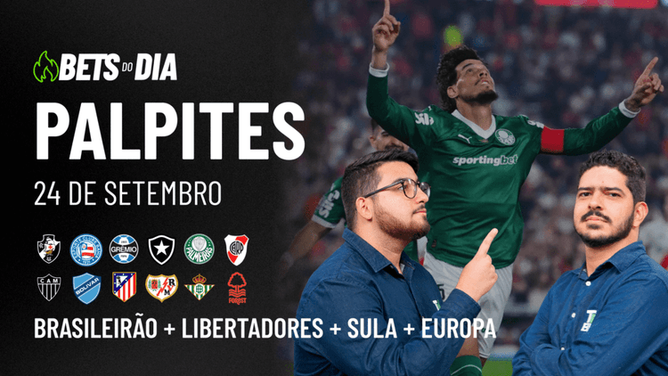 Apostas Imperdíveis: Análises + Palpites para os jogos desta quarta-feira (24/09)