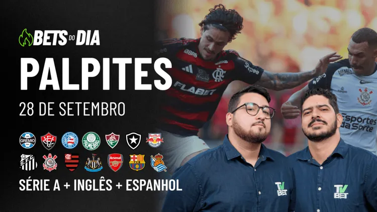 Apostas Imperdíveis: Análises + Palpites para os jogos deste domingo (28/09)
