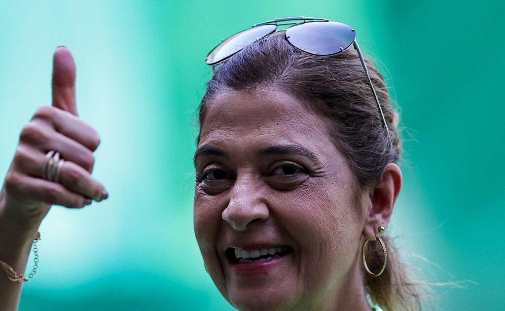 Leila Pereira, presidente do Palmeiras. (Foto: Palmeiras/Divulgação/) Betnacional Palmeiras