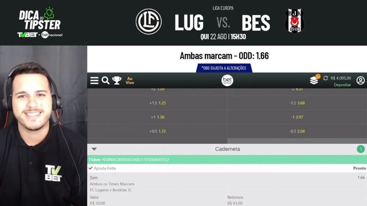 Dica do Tipster Lugano x Besiktas – Play-Off da UEFA Europa League (22/08)