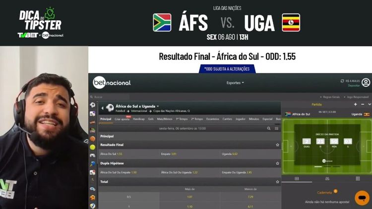 Dica do Tispter África do Sul x Uganda – Classificatórias da Copa das Nações Africanas (06/09)